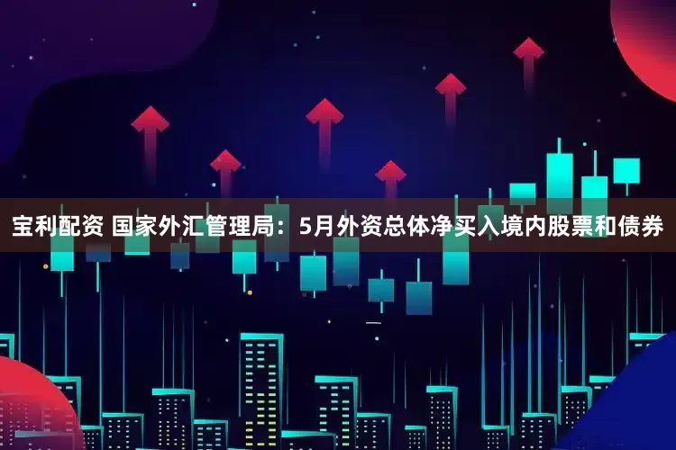 宝利配资 国家外汇管理局：5月外资总体净买入境内股票和债券